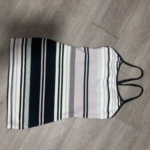 lululemon athletica Striped Tank Top in Black, White, and Light Pink